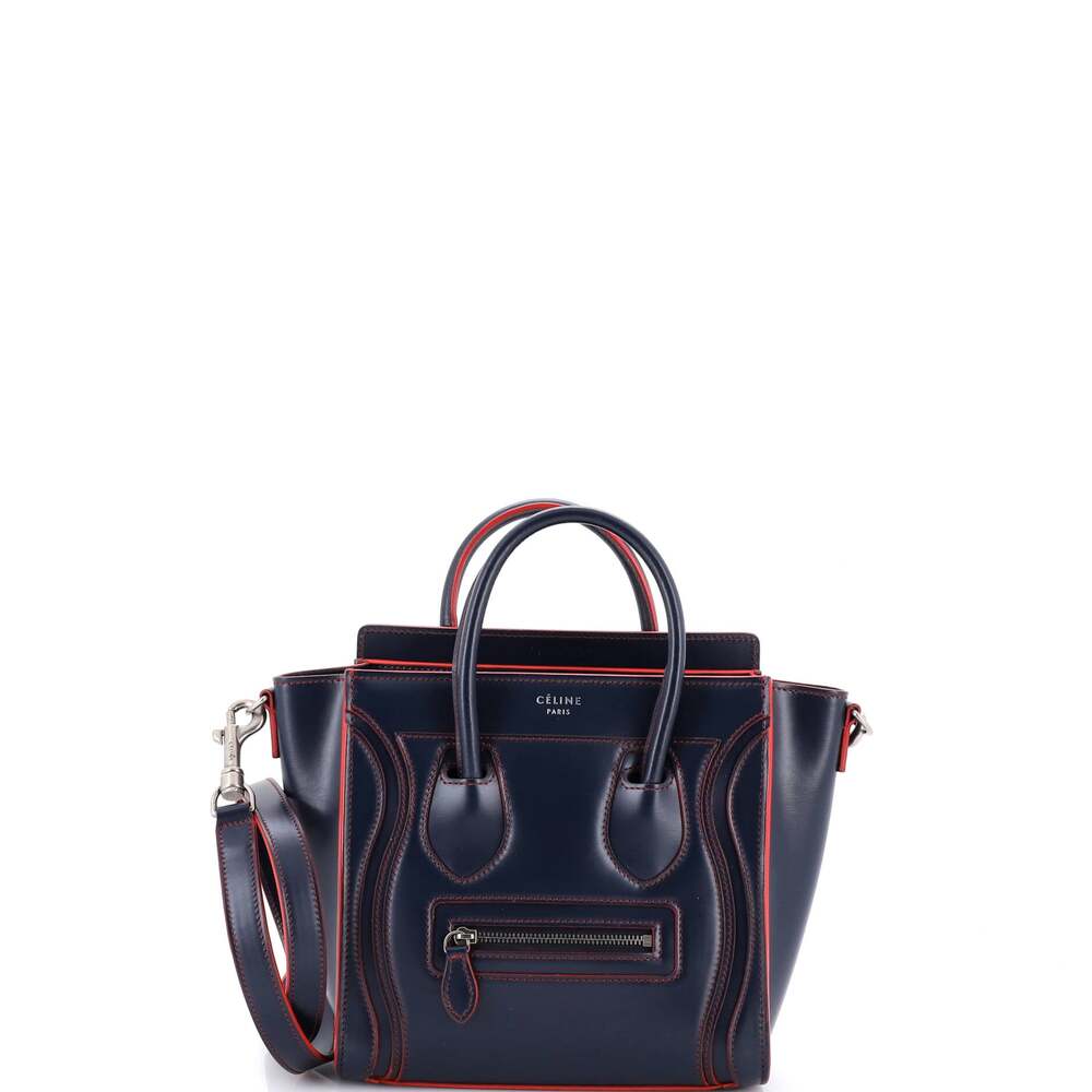 Celine Luggage Bag Smooth Leather Nano #240282C16B
